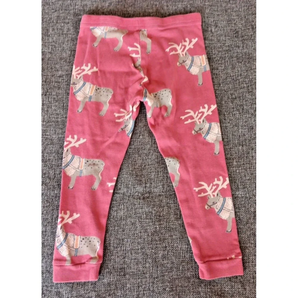 pajama 3T Tea Pink Reindeer Long Sleeve Shirt Pants Set